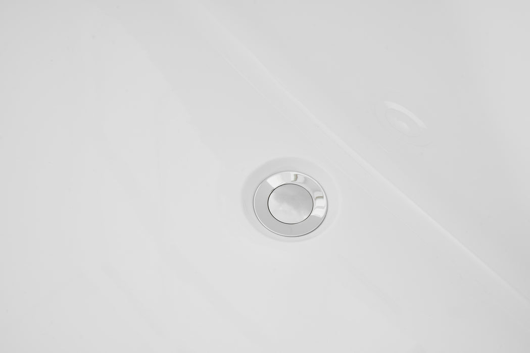 Elegant Lighting BT10665GW Bathtub, Glossy White