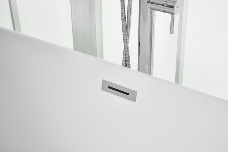 Elegant Lighting BT10671GW Bathtub, Glossy White