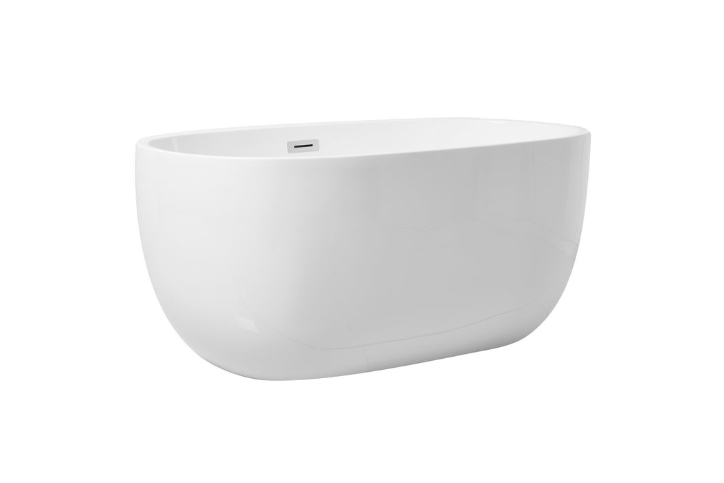 Elegant Lighting BT10754GW Bathtub, Glossy White