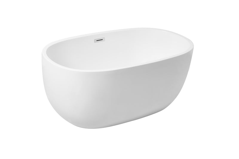 Elegant Lighting BT10754GW Bathtub, Glossy White