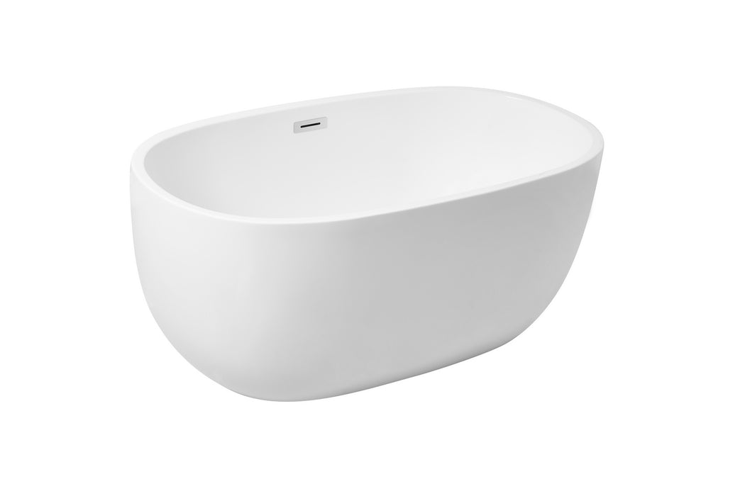 Elegant Lighting BT10754GW Bathtub, Glossy White