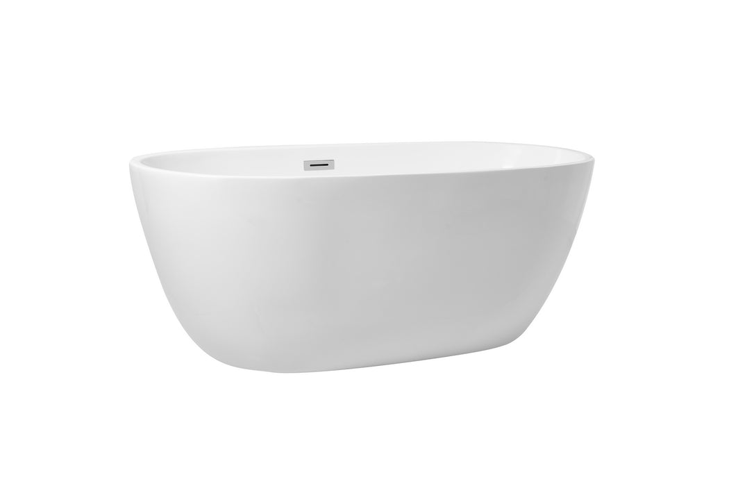 Elegant Lighting BT10759GW Bathtub, Glossy White