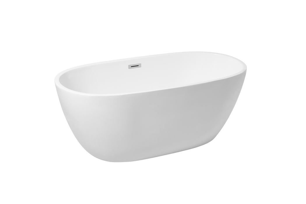Elegant Lighting BT10759GW Bathtub, Glossy White
