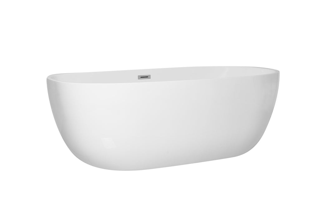Elegant Lighting BT10770GW Bathtub, Glossy White