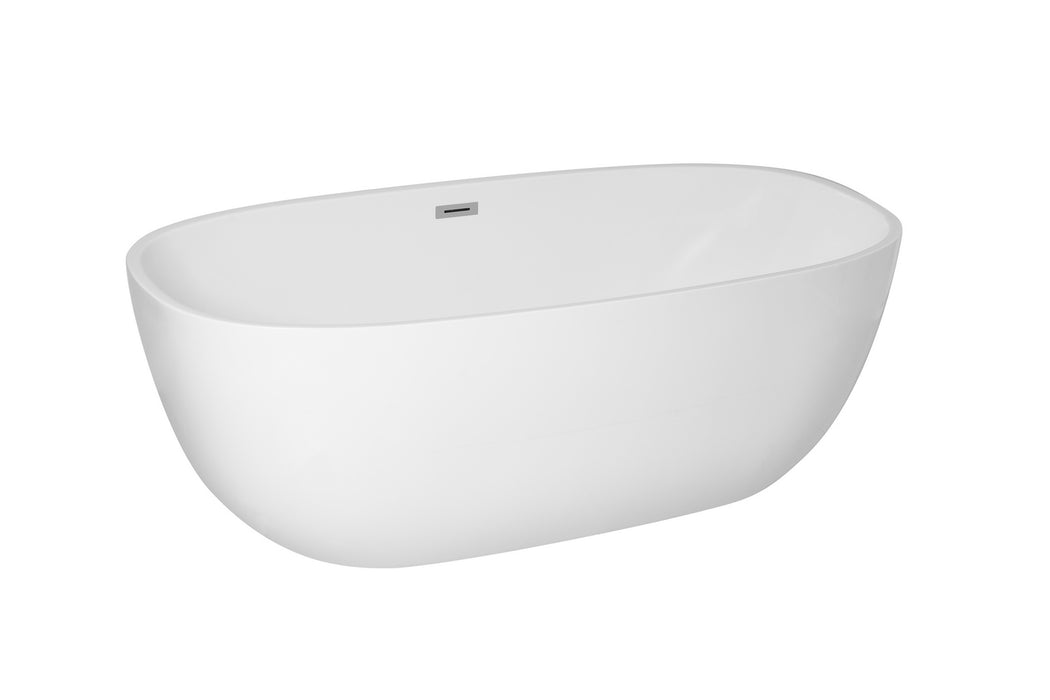 Elegant Lighting BT10770GW Bathtub, Glossy White