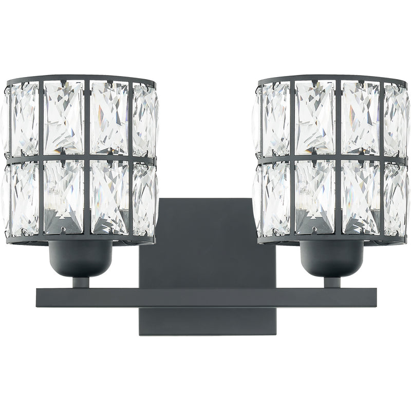 Quoizel GIB8613MBK Two Light Bath, Matte Black