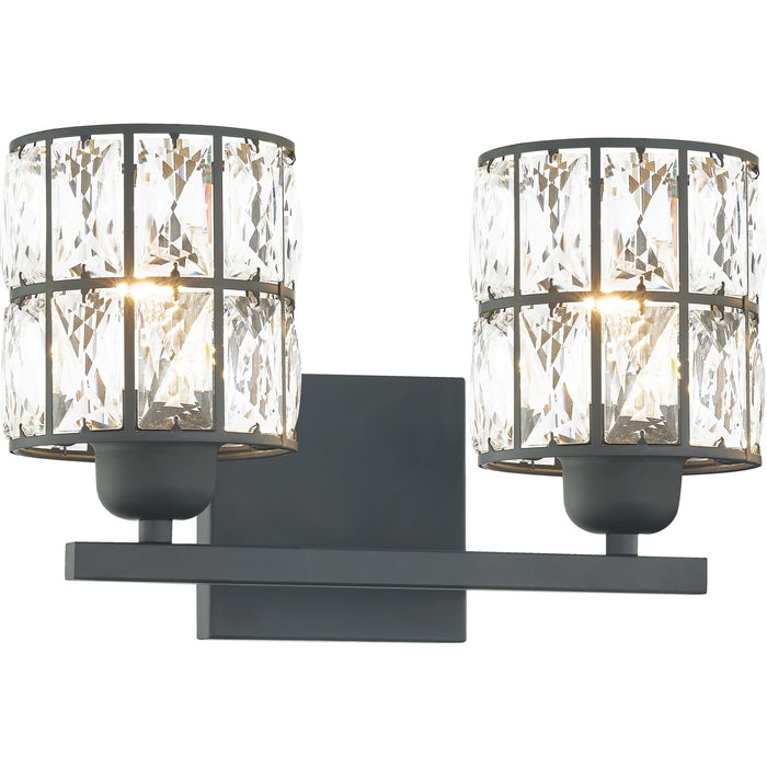 Quoizel GIB8613MBK Two Light Bath, Matte Black