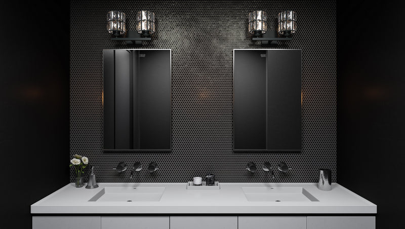Quoizel GIB8613MBK Two Light Bath, Matte Black