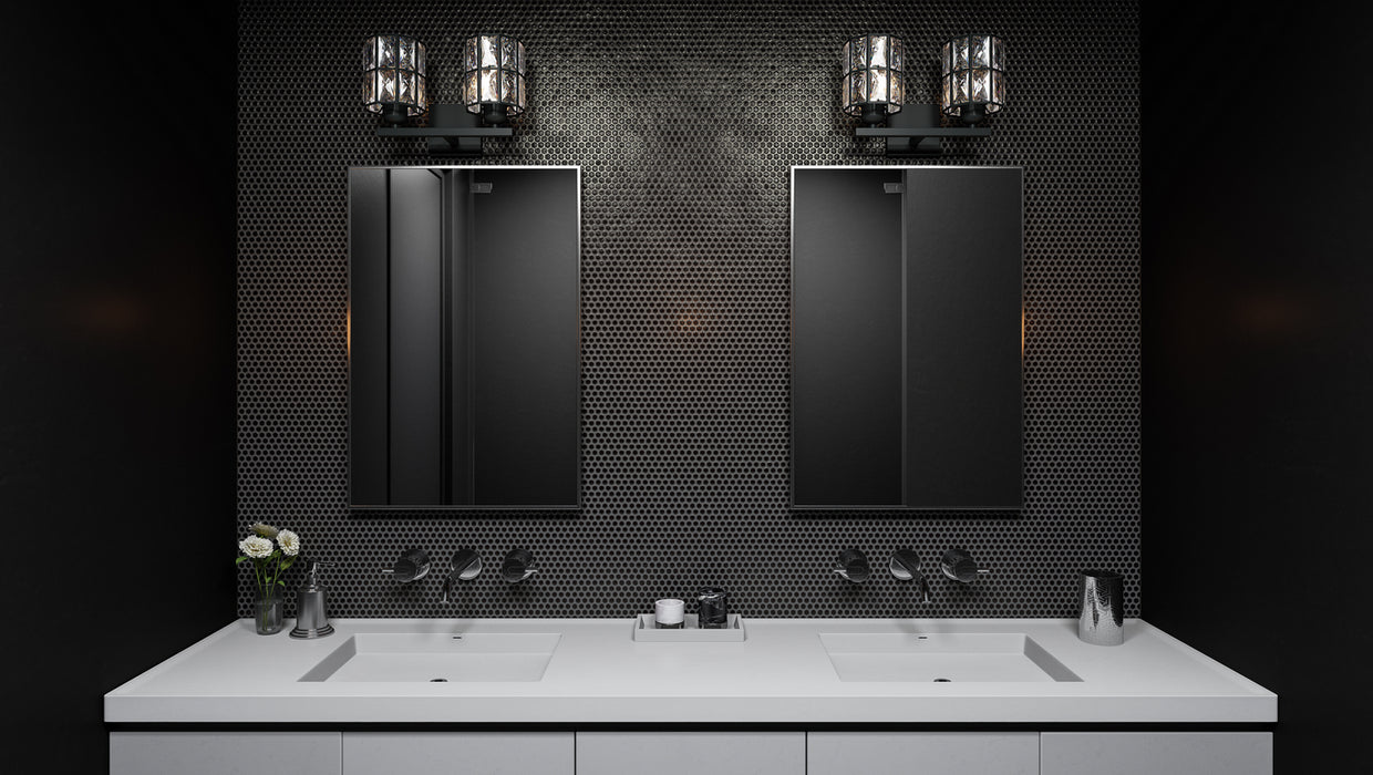 Quoizel GIB8613MBK Two Light Bath, Matte Black