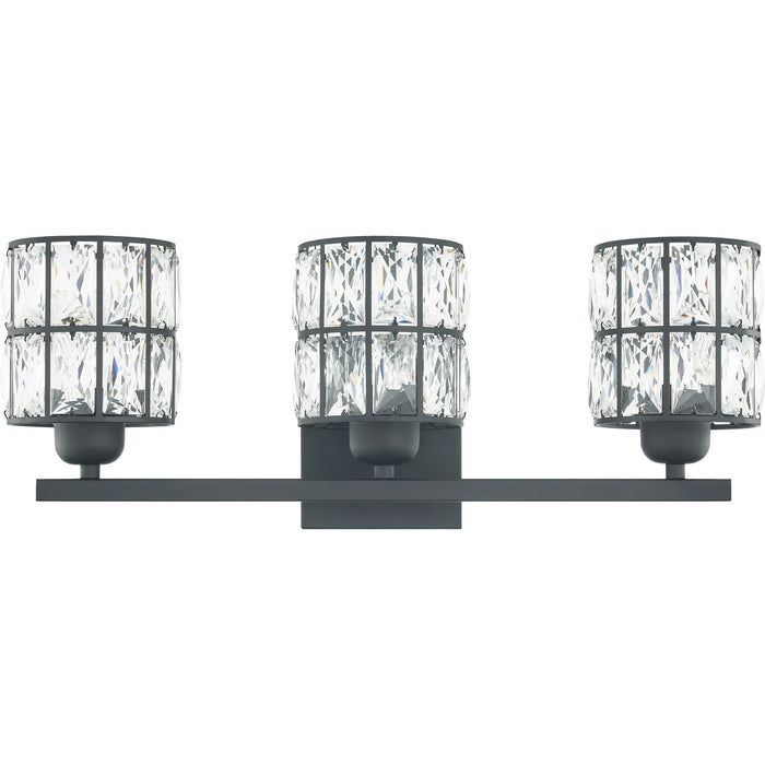 Quoizel GIB8622MBK Three Light Bath, Matte Black