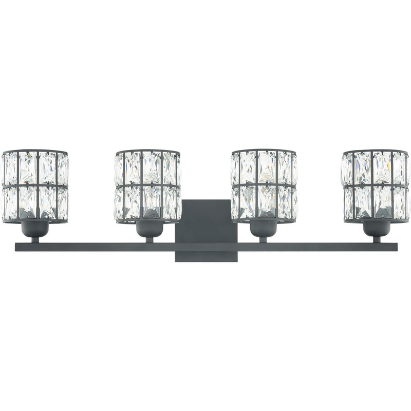 Quoizel GIB8630MBK Four Light Bath, Matte Black
