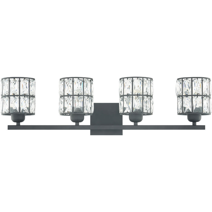 Quoizel GIB8630MBK Four Light Bath, Matte Black
