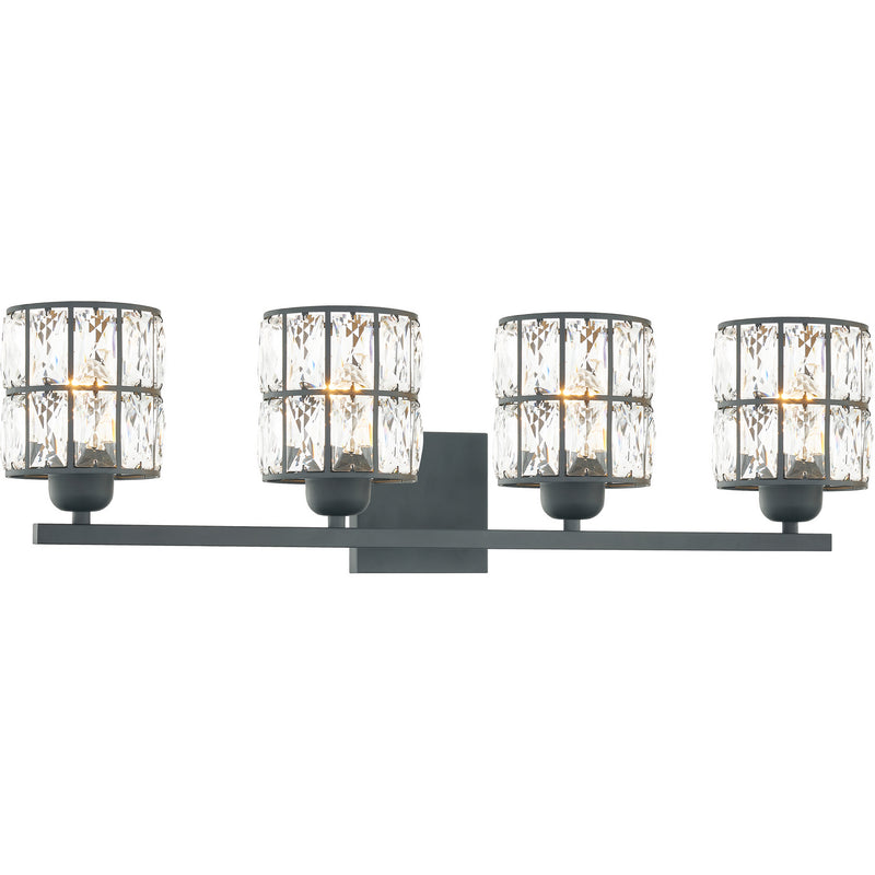 Quoizel GIB8630MBK Four Light Bath, Matte Black