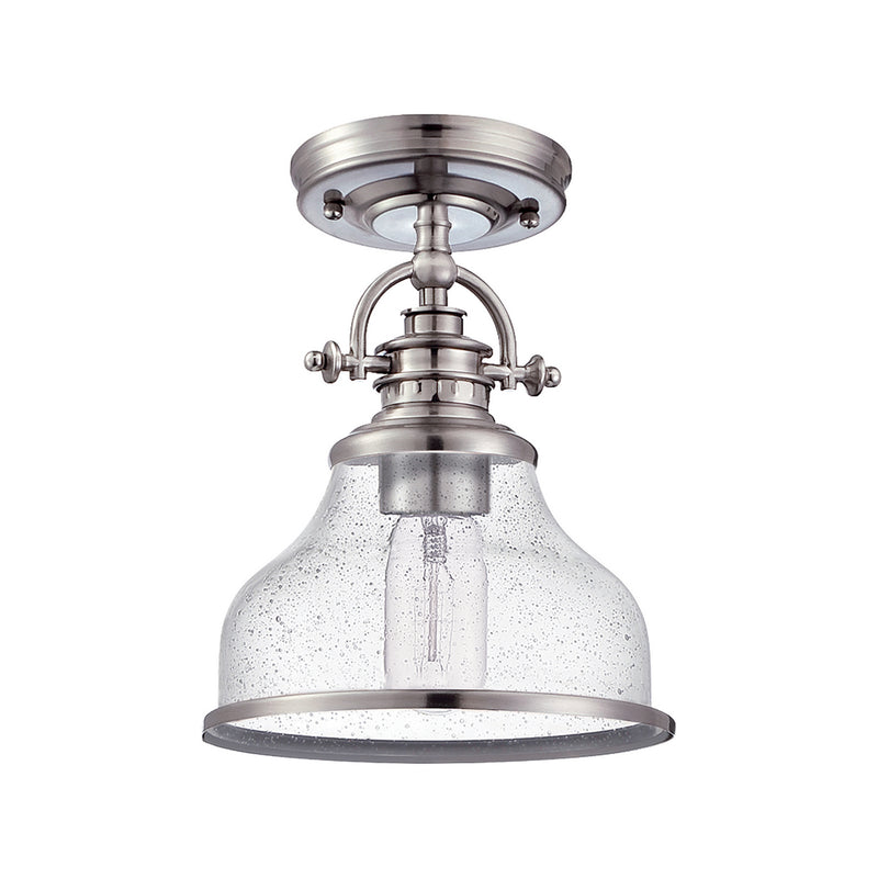 Quoizel GRTS1708BN One Light Semiflush Mount, Brushed Nickel