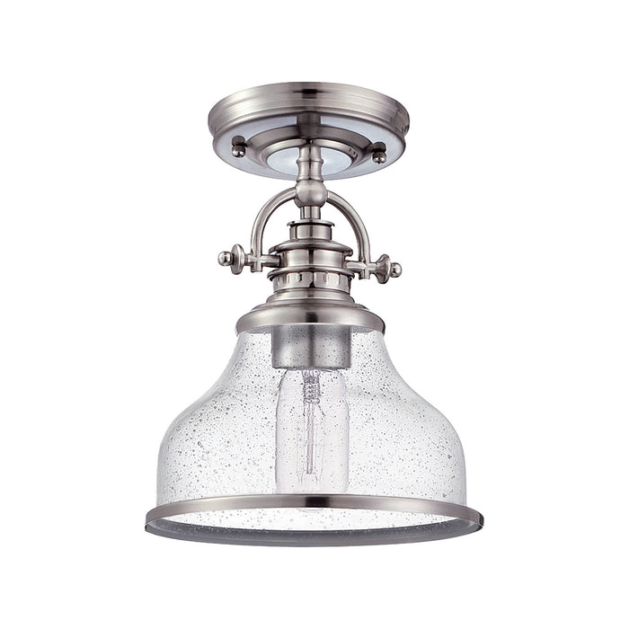 Quoizel GRTS1708BN One Light Semiflush Mount, Brushed Nickel