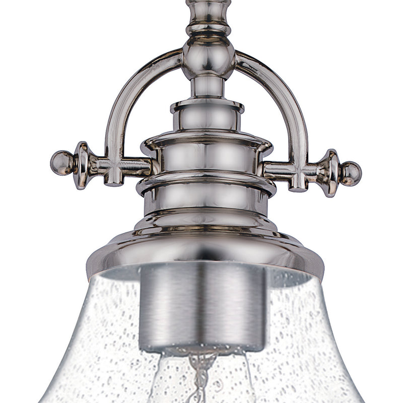 Quoizel GRTS2814BN One Light Pendant, Brushed Nickel