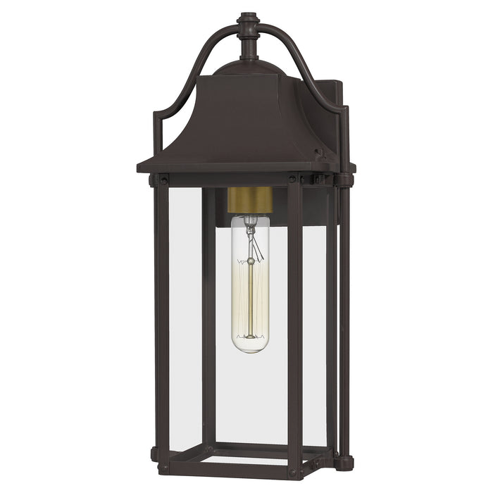 Quoizel MAN8407WT One Light Outdoor Wall Mount, Western Bronze