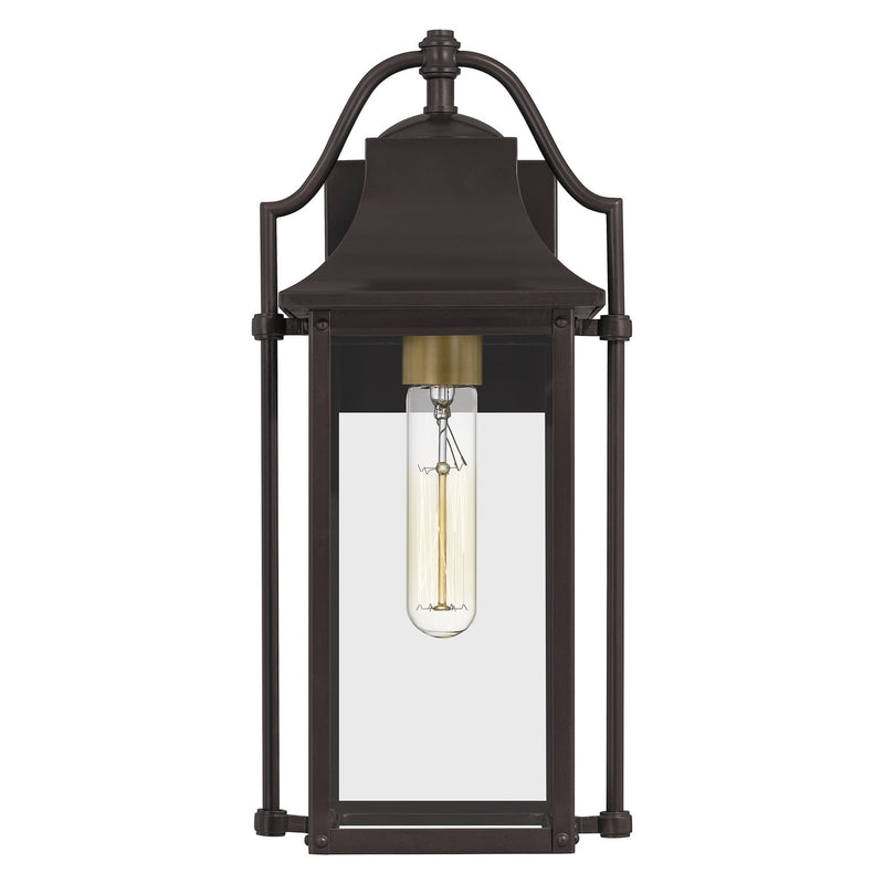 Quoizel MAN8407WT One Light Outdoor Wall Mount, Western Bronze