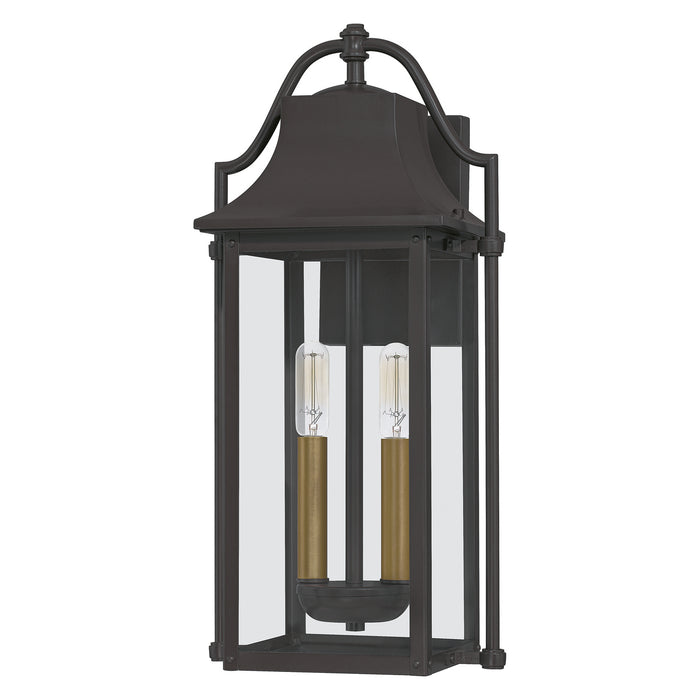 Quoizel MAN8409WT Two Light Outdoor Wall Mount, Western Bronze