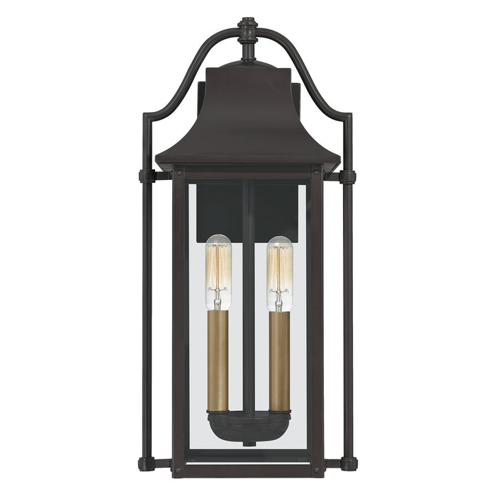Quoizel MAN8409WT Two Light Outdoor Wall Mount, Western Bronze