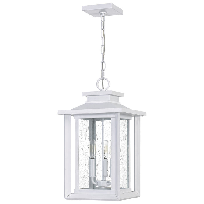 Quoizel WKF1911W Three Light Outdoor Hanging Lantern, Matte White