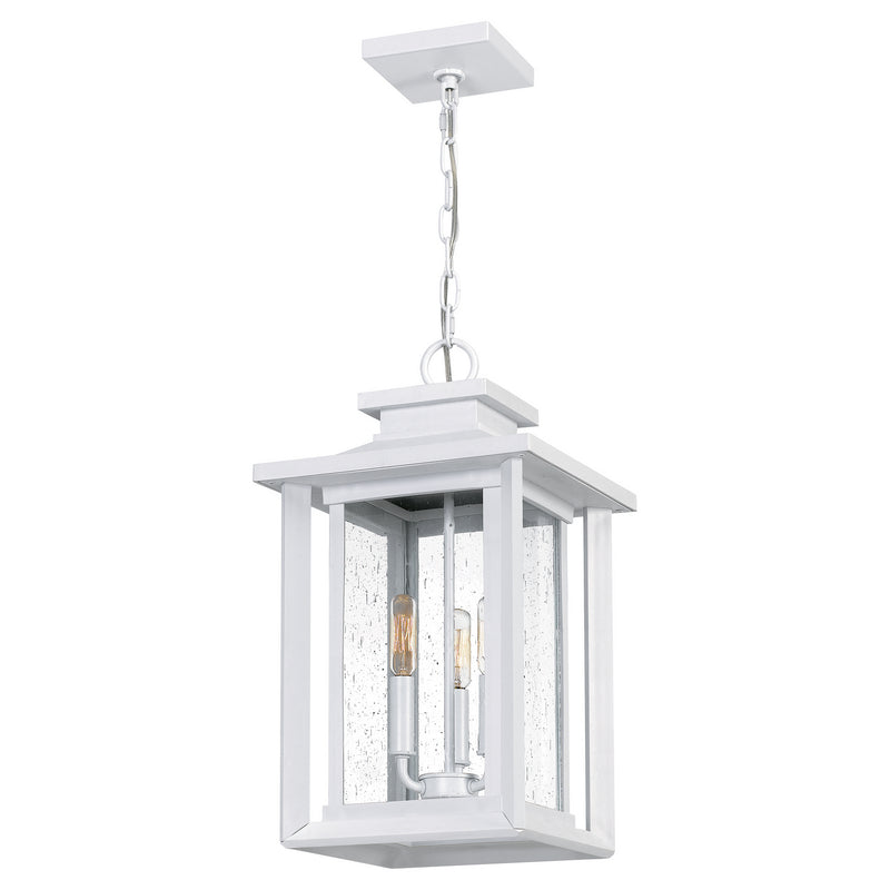 Quoizel WKF1911W Three Light Outdoor Hanging Lantern, Matte White