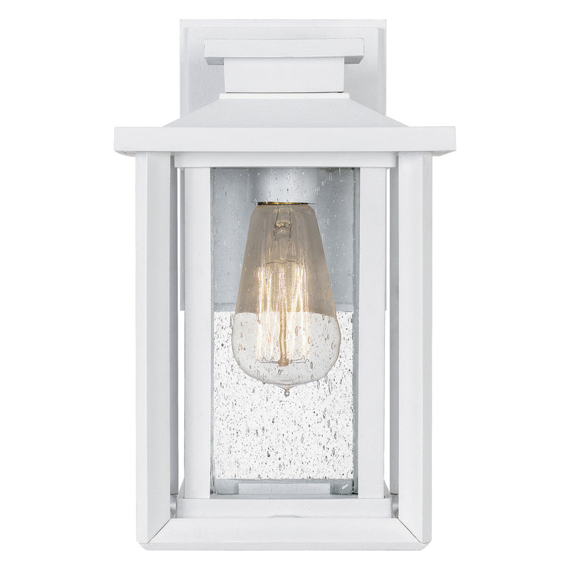 Quoizel WKF8407W One Light Outdoor Wall Mount, Matte White
