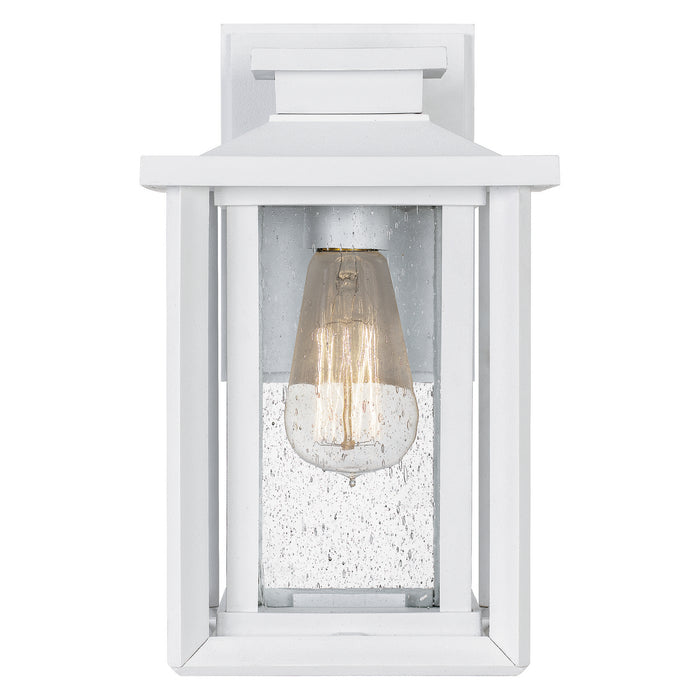 Quoizel WKF8407W One Light Outdoor Wall Mount, Matte White