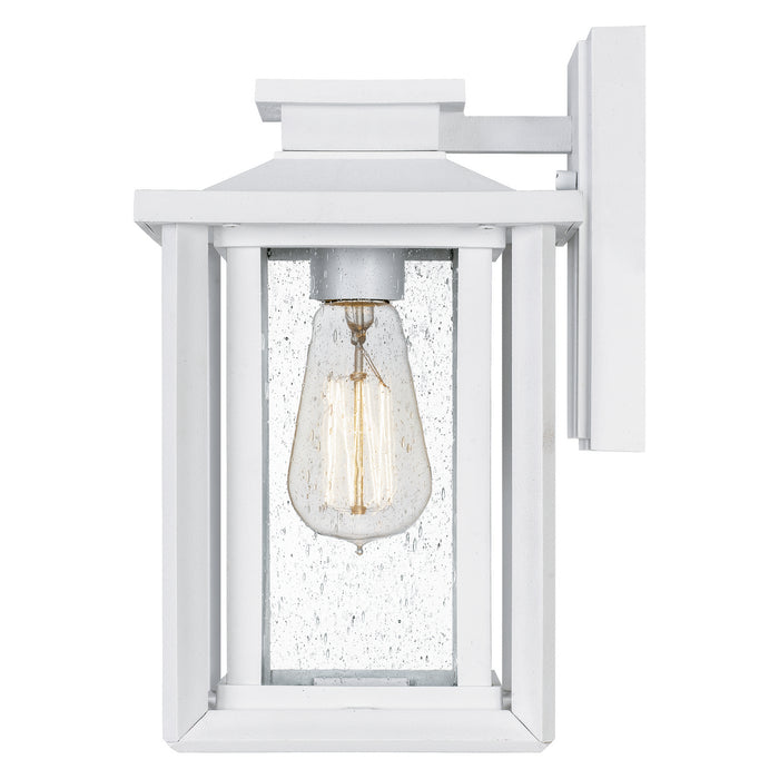 Quoizel WKF8407W One Light Outdoor Wall Mount, Matte White