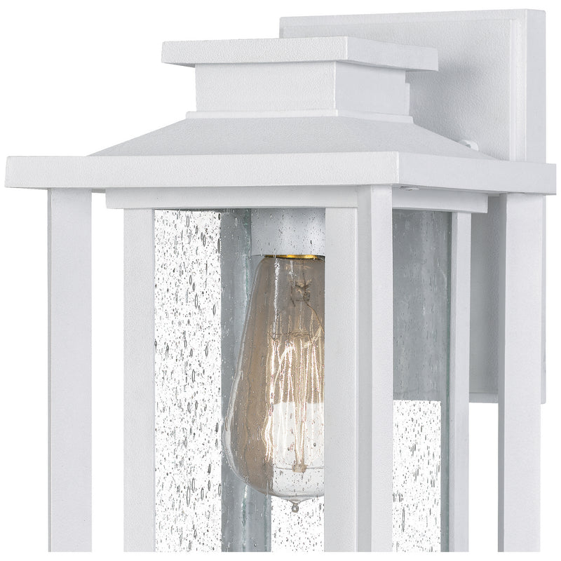 Quoizel WKF8407W One Light Outdoor Wall Mount, Matte White