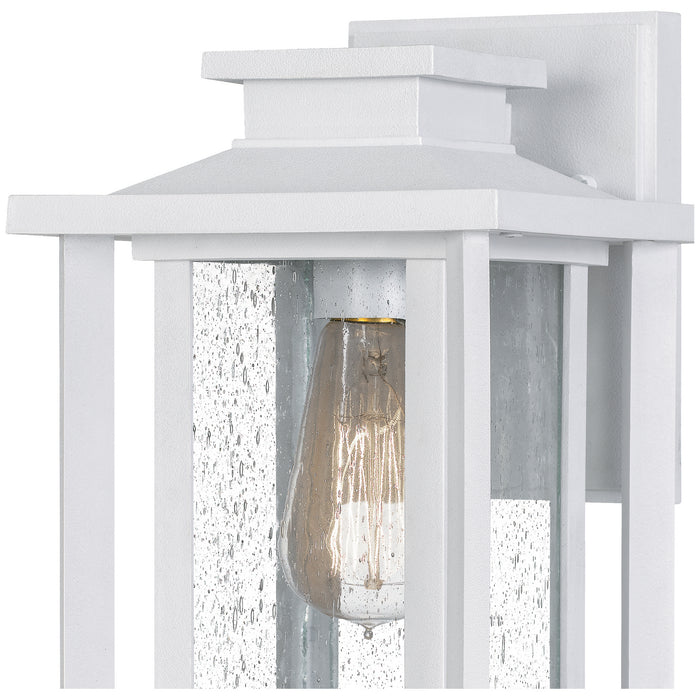 Quoizel WKF8407W One Light Outdoor Wall Mount, Matte White