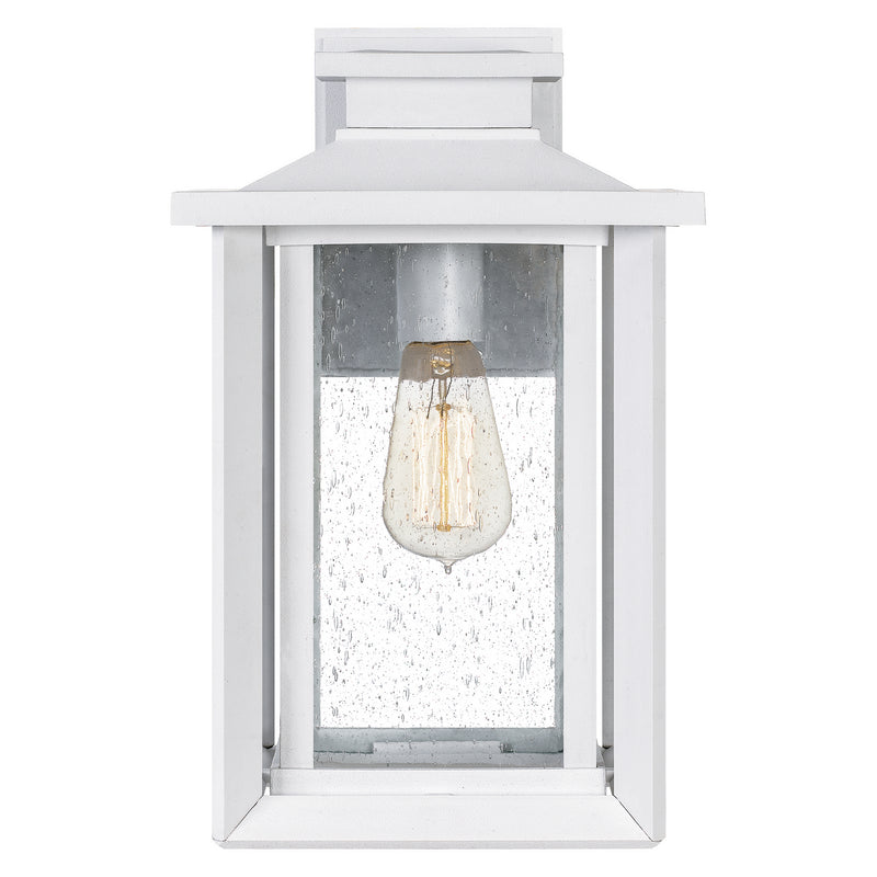 Quoizel WKF8409W One Light Outdoor Wall Mount, Matte White