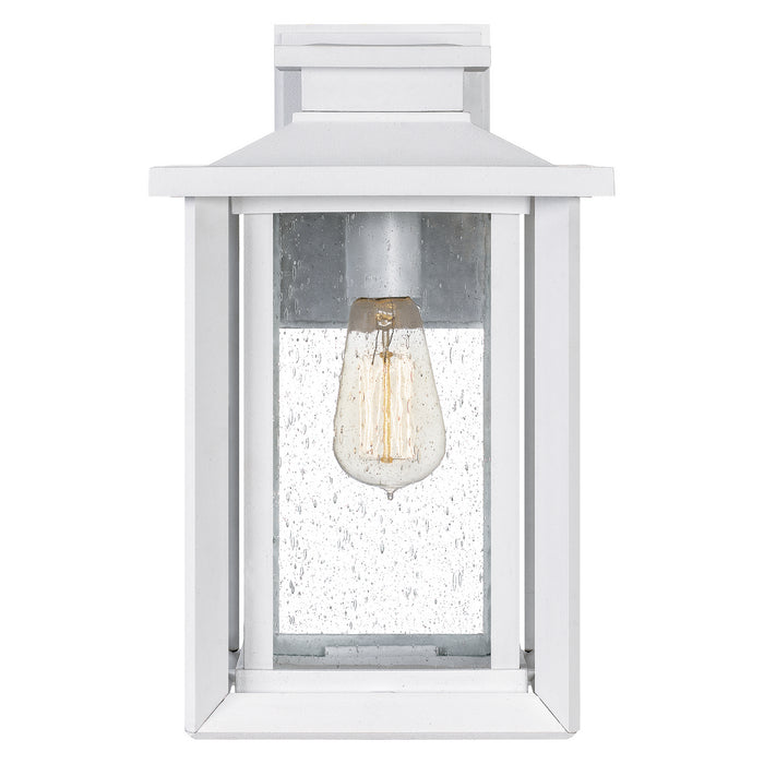 Quoizel WKF8409W One Light Outdoor Wall Mount, Matte White