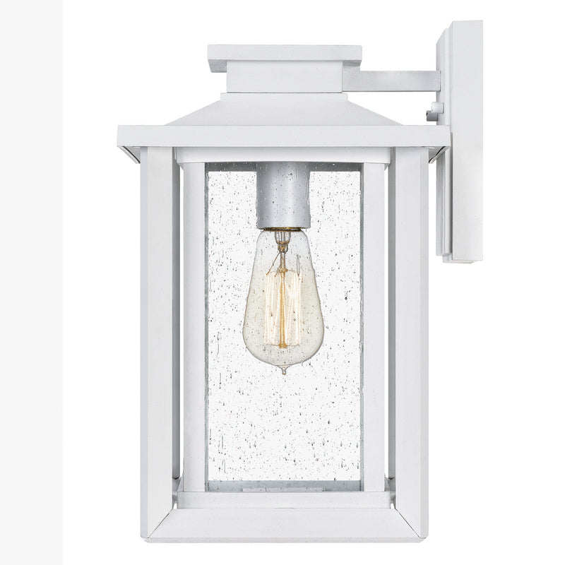 Quoizel WKF8409W One Light Outdoor Wall Mount, Matte White