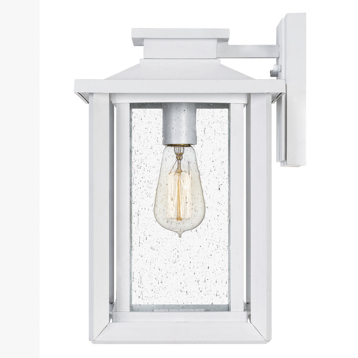 Quoizel WKF8409W One Light Outdoor Wall Mount, Matte White