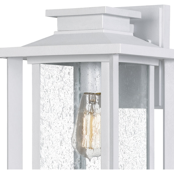 Quoizel WKF8409W One Light Outdoor Wall Mount, Matte White