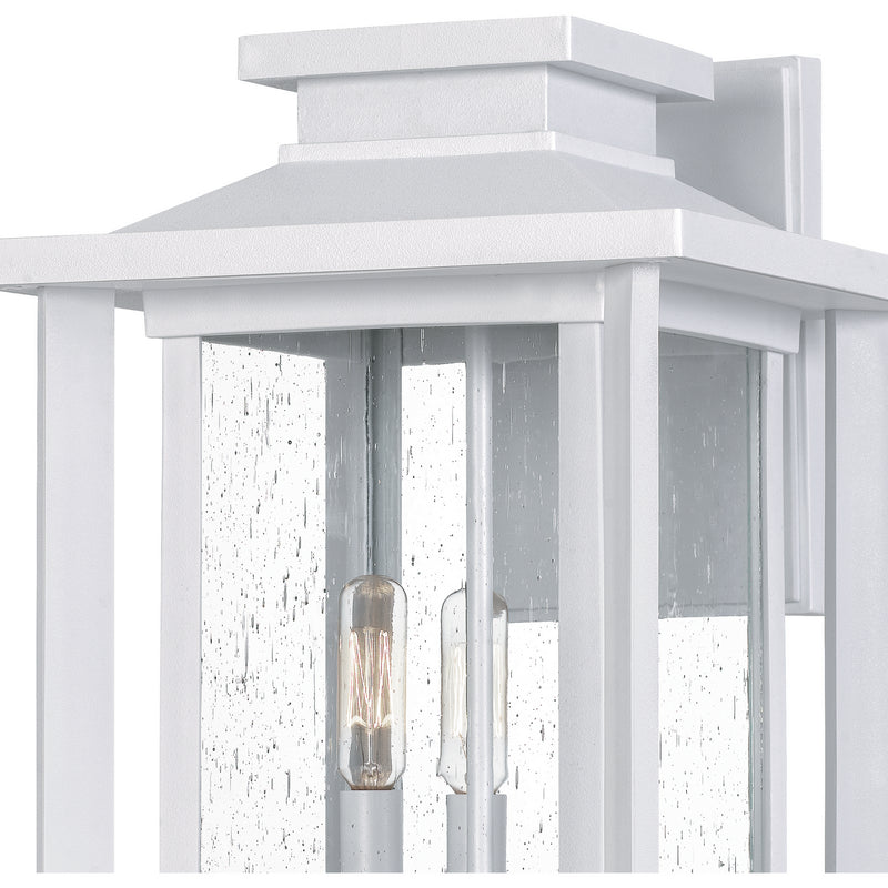 Quoizel WKF8411W Three Light Outdoor Wall Mount, Matte White
