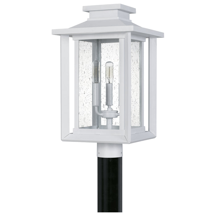 Quoizel WKF9011W Three Light Outdoor Post Mount, Matte White