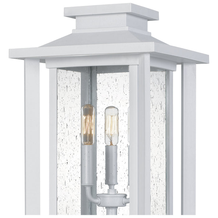 Quoizel WKF9011W Three Light Outdoor Post Mount, Matte White