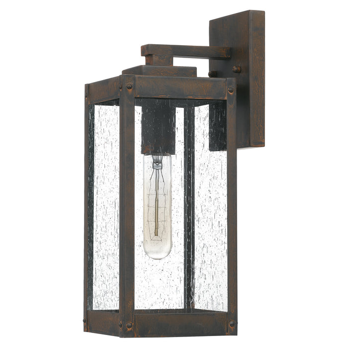 Quoizel WVR8405IZ One Light Outdoor Wall Mount, Industrial Bronze