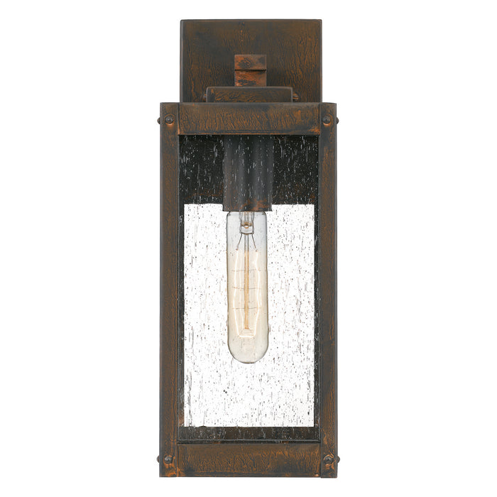 Quoizel WVR8405IZ One Light Outdoor Wall Mount, Industrial Bronze
