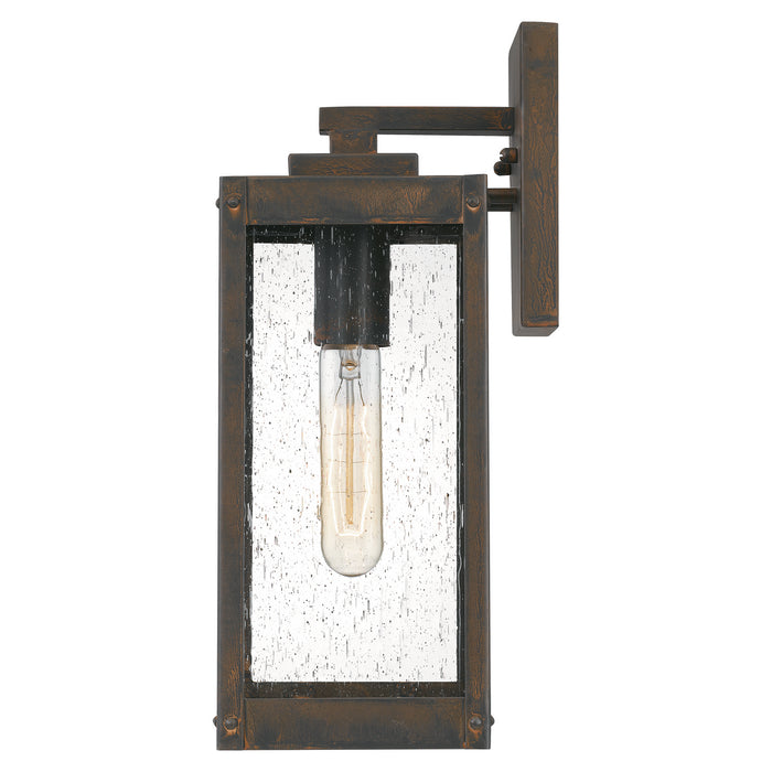 Quoizel WVR8405IZ One Light Outdoor Wall Mount, Industrial Bronze