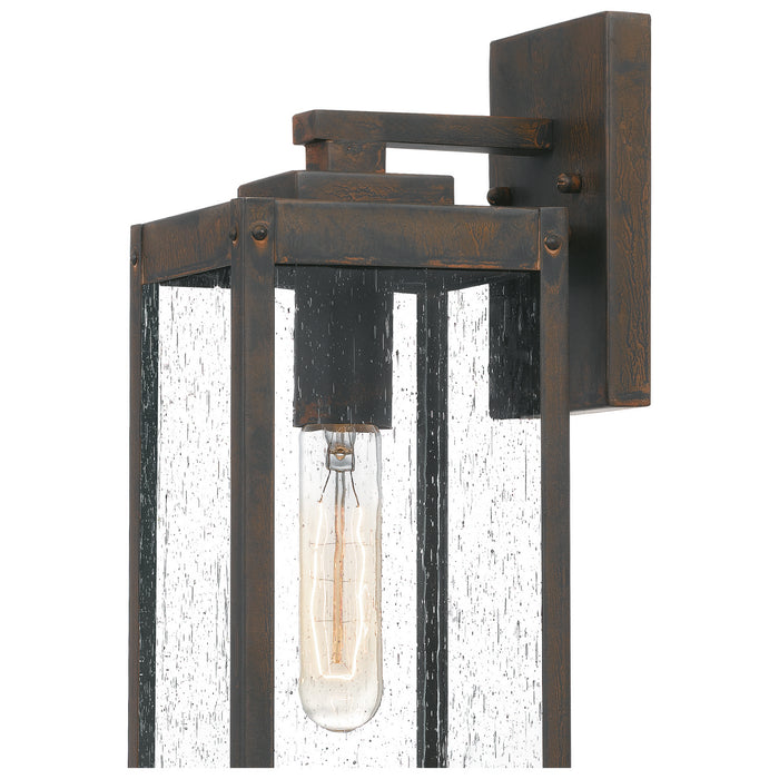 Quoizel WVR8405IZ One Light Outdoor Wall Mount, Industrial Bronze