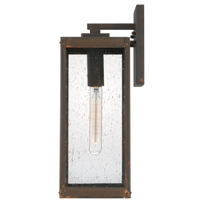 Quoizel WVR8406IZ One Light Outdoor Wall Mount, Industrial Bronze