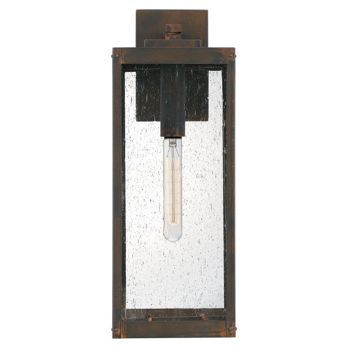 Quoizel WVR8407IZ One Light Outdoor Wall Mount, Industrial Bronze