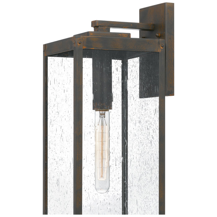 Quoizel WVR8407IZ One Light Outdoor Wall Mount, Industrial Bronze
