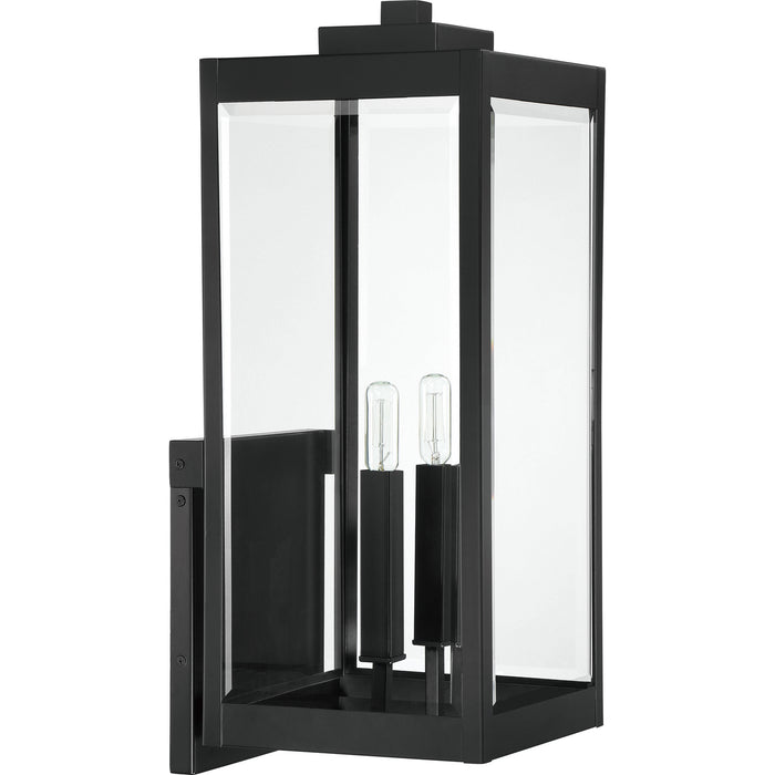 Quoizel WVR8409EK Two Light Outdoor Wall Mount, Earth Black