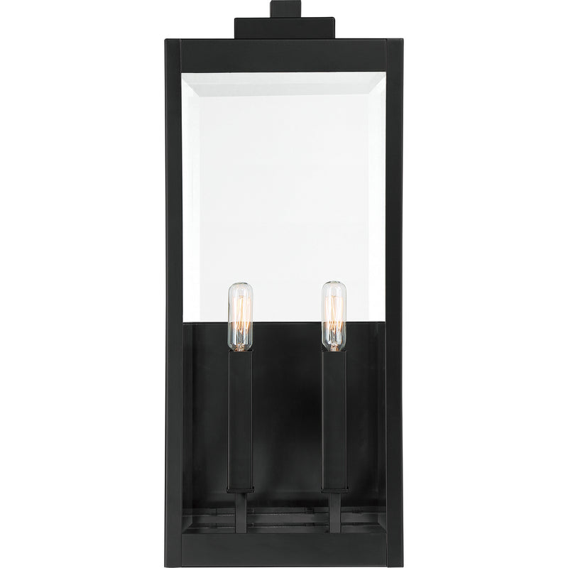 Quoizel WVR8409EK Two Light Outdoor Wall Mount, Earth Black