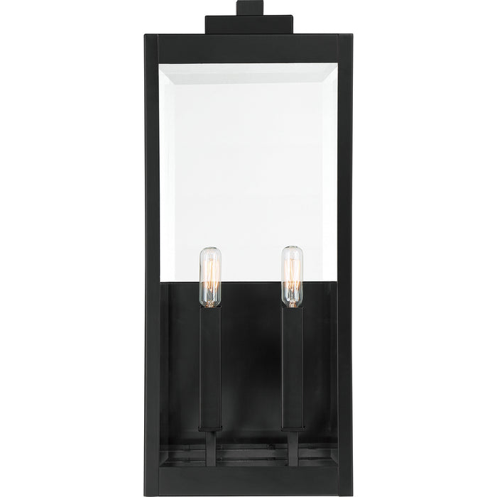 Quoizel WVR8409EK Two Light Outdoor Wall Mount, Earth Black