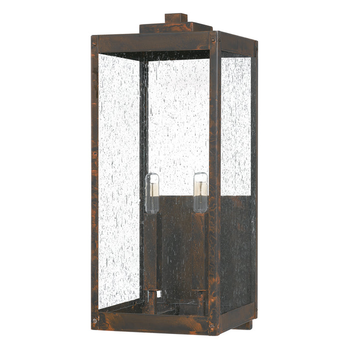 Quoizel WVR8409IZ Two Light Outdoor Wall Mount, Industrial Bronze